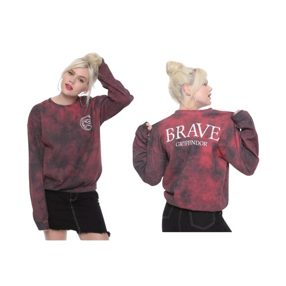 Hot Topic Harry Potter Gryffindor Sweatshirt Size M Brave - Picture 1 of 8